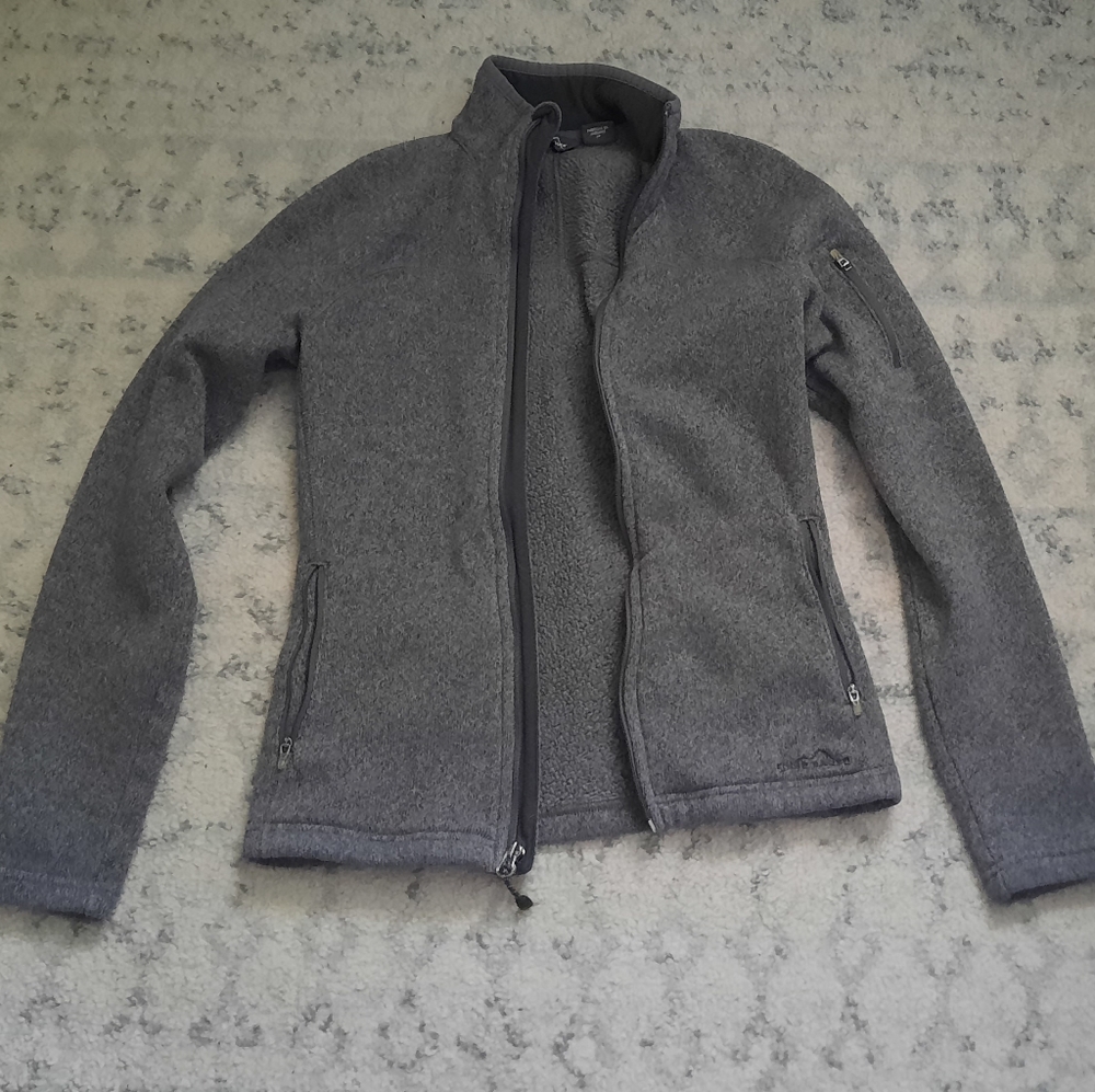 Eddie Bauer light fleece sweater jacket